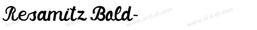 Resamitz Bold字体转换